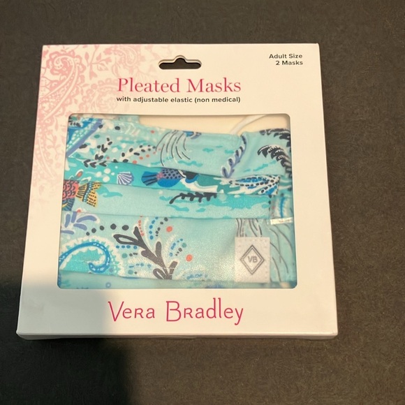 2 Pleated Vera Bradley Mask - Picture 1 of 1